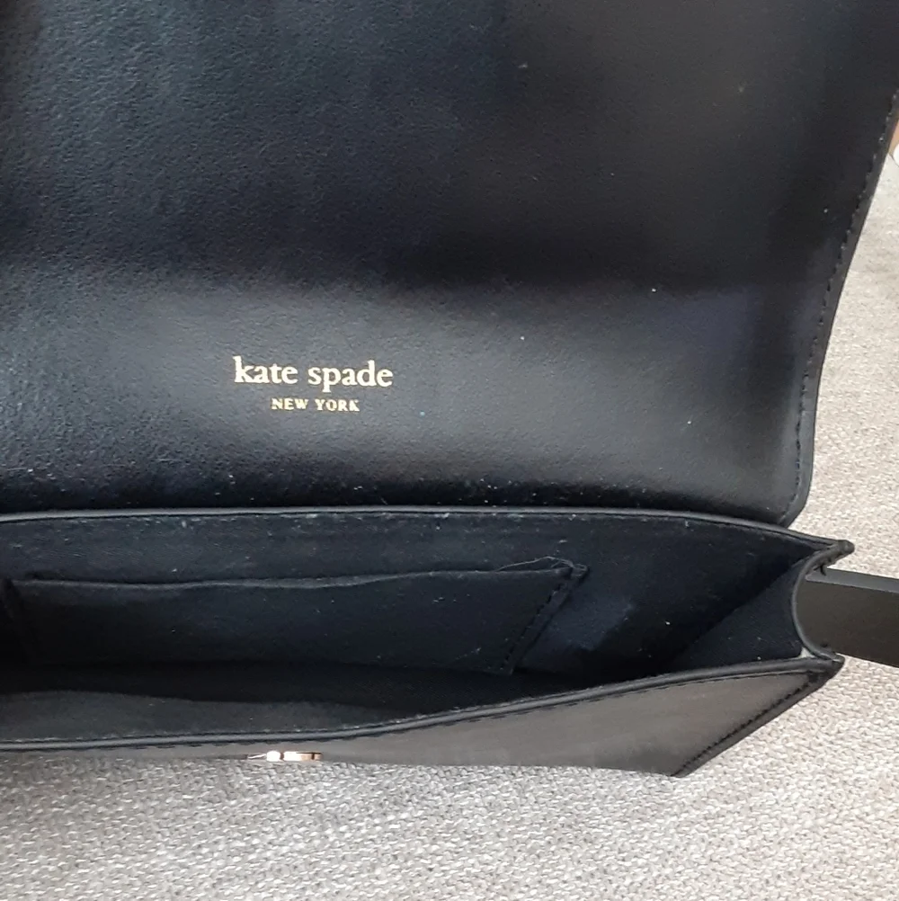 Kate Spade Black Leather Waist Bag